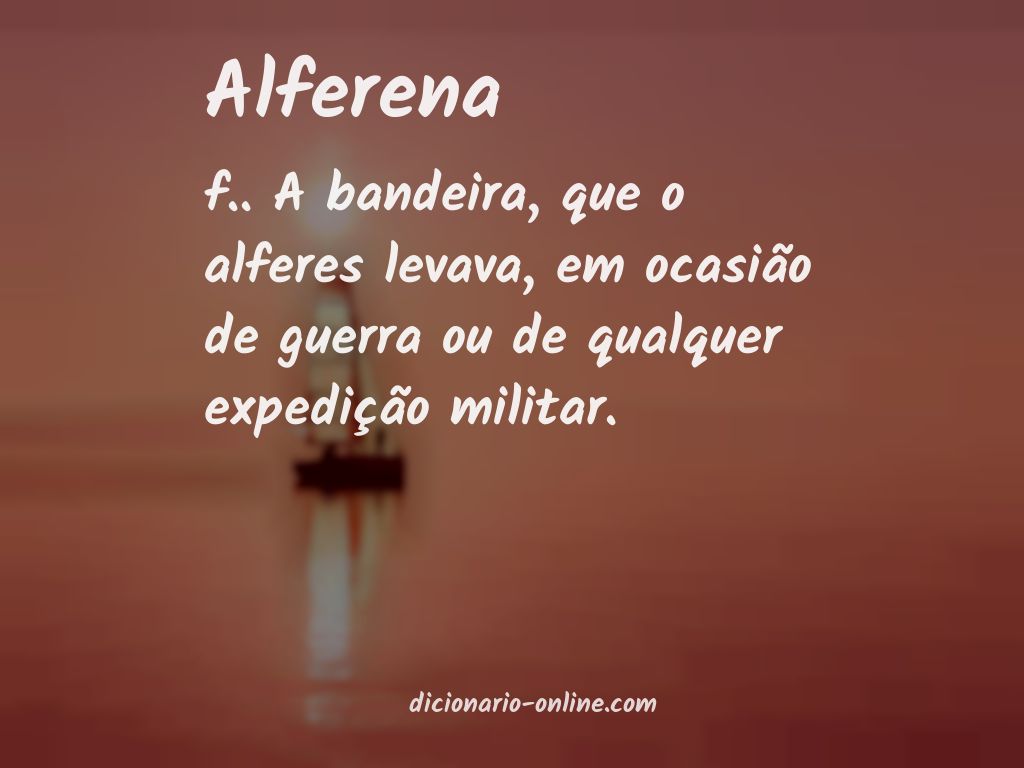 Significado de alferena