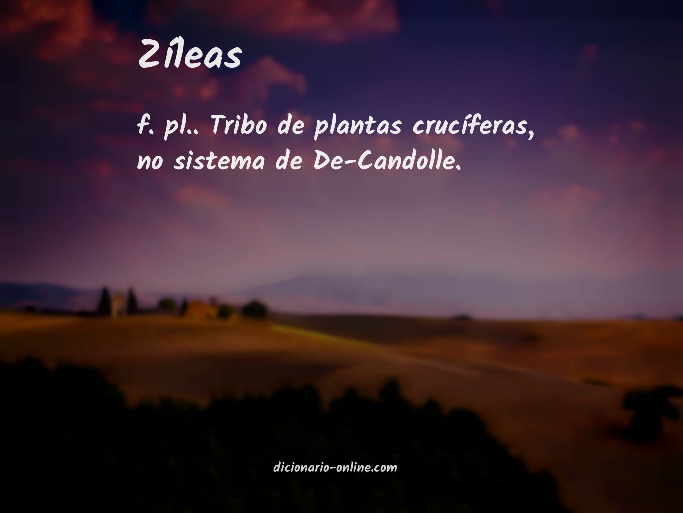 Significado de zíleas