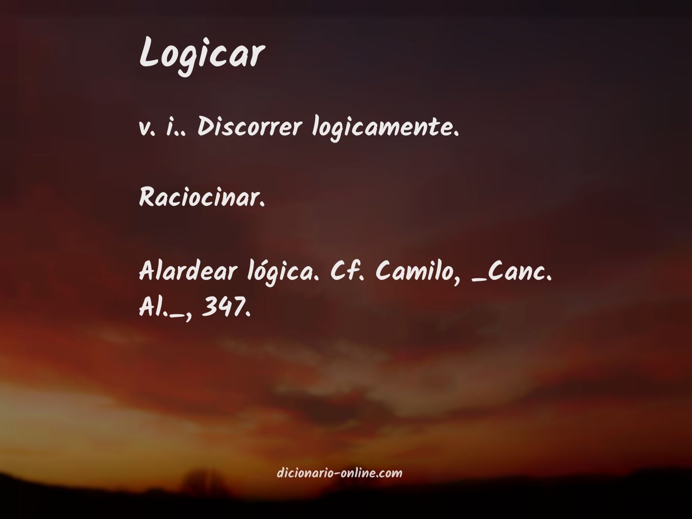 Significado de logicar