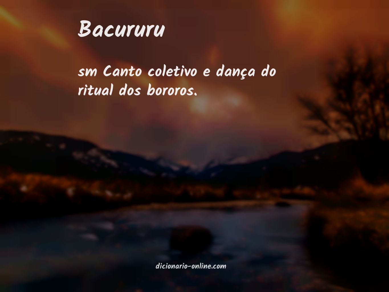 Significado de bacururu