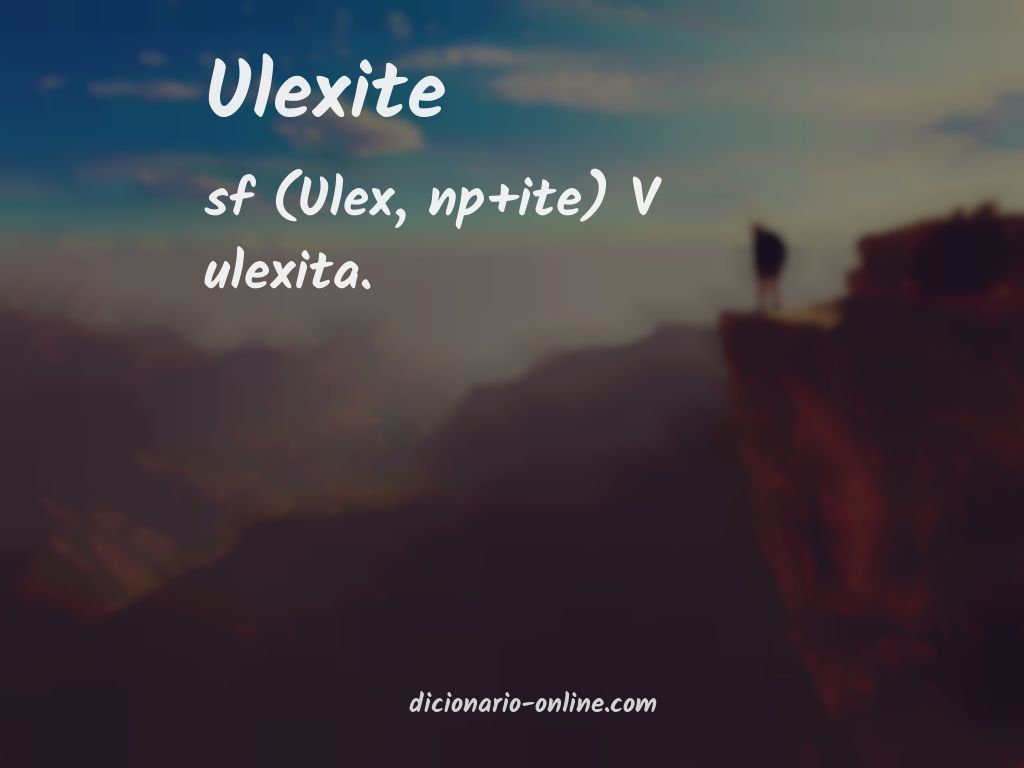 Significado de ulexite