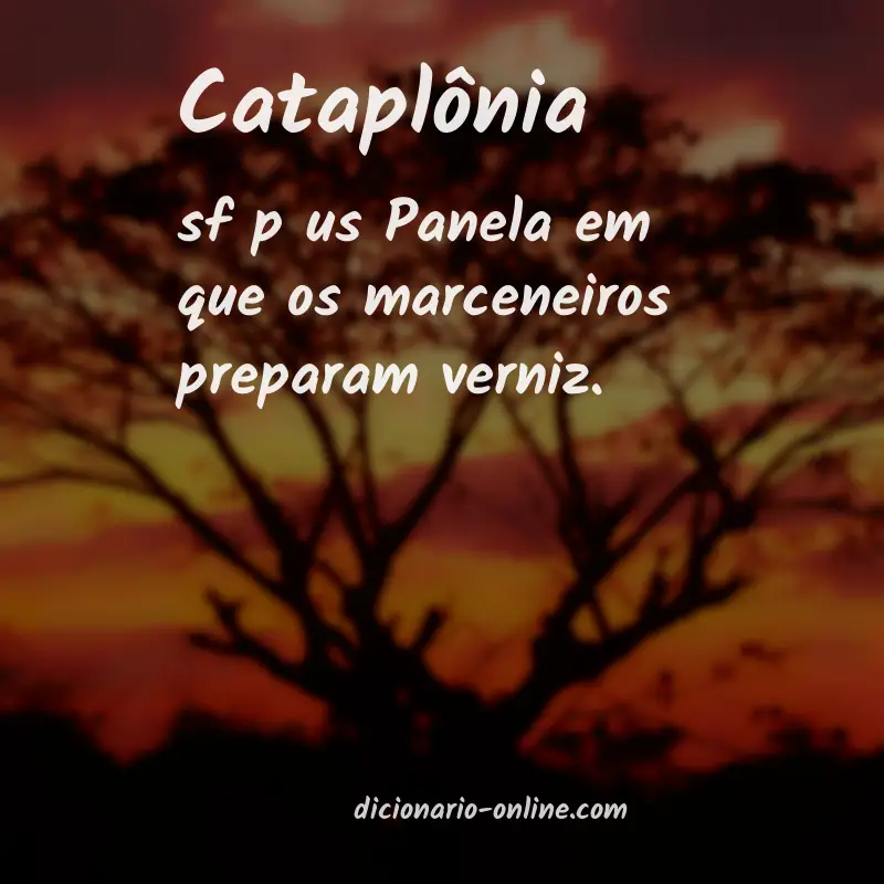 Significado de cataplônia
