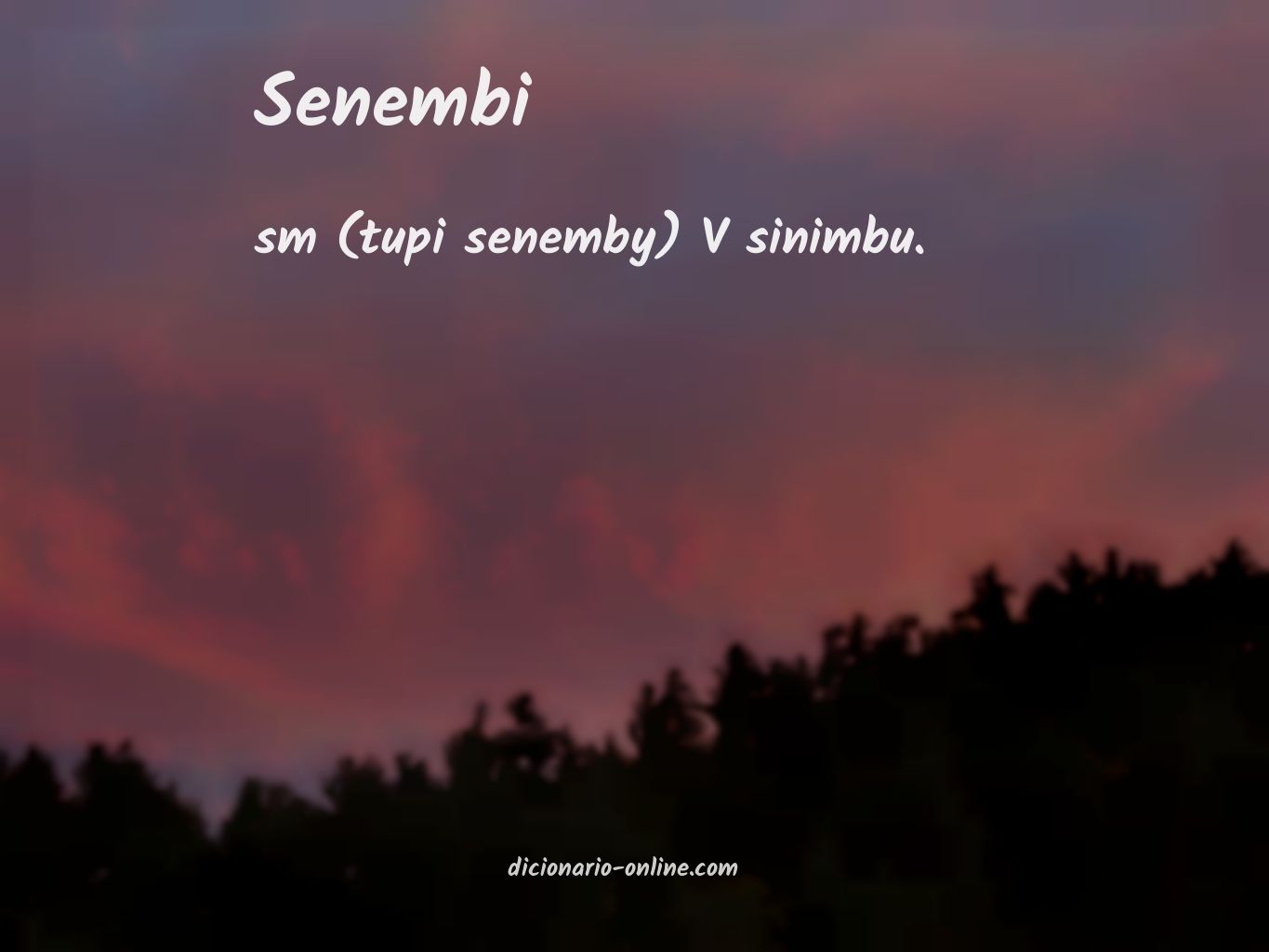 Significado de senembi