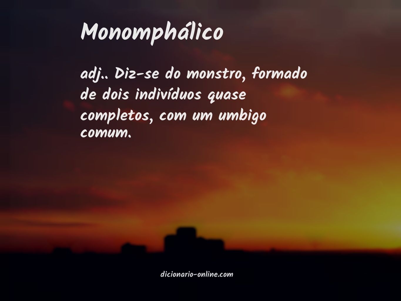 Significado de monomphálico