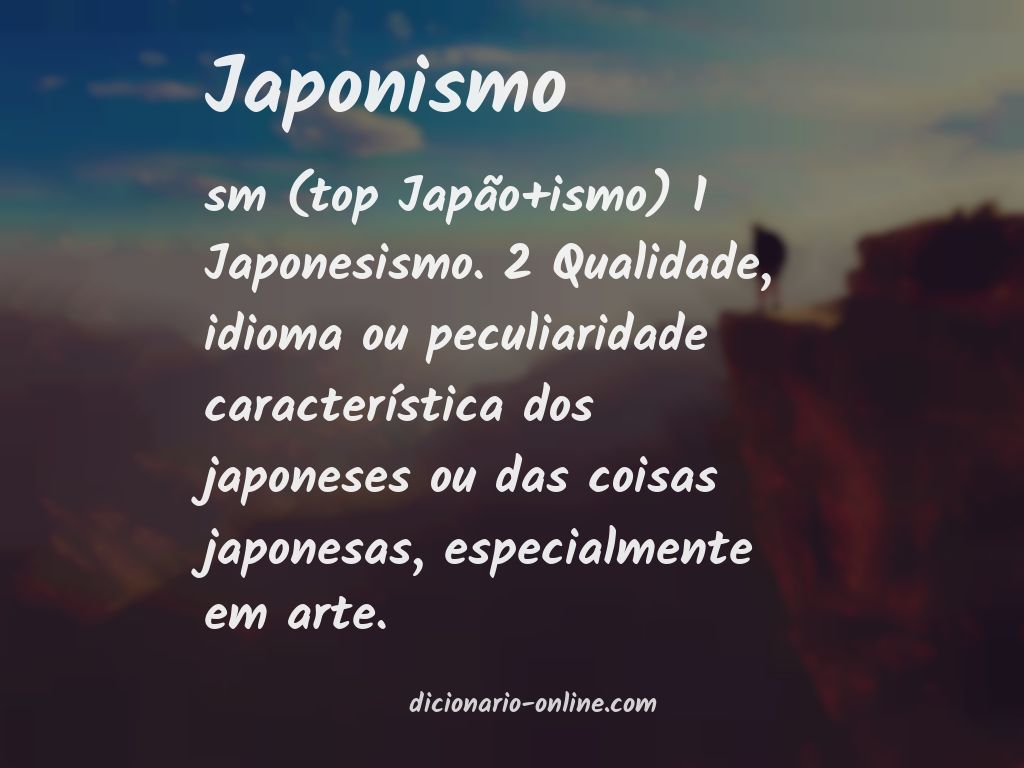Significado de japonismo