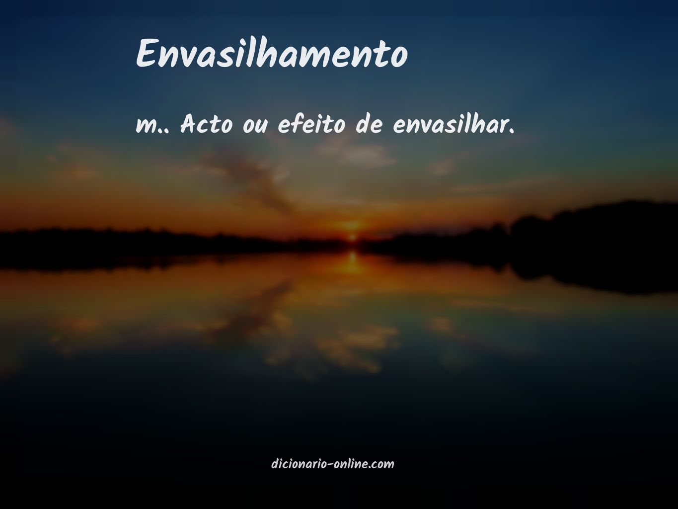 Significado de envasilhamento