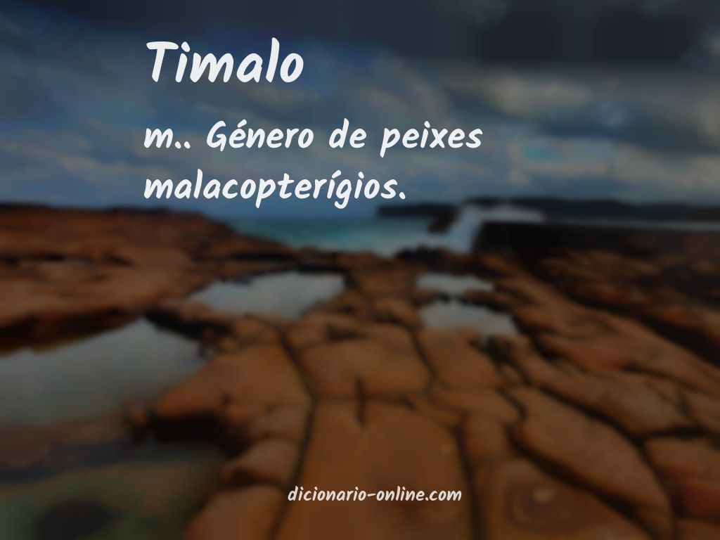 Significado de timalo