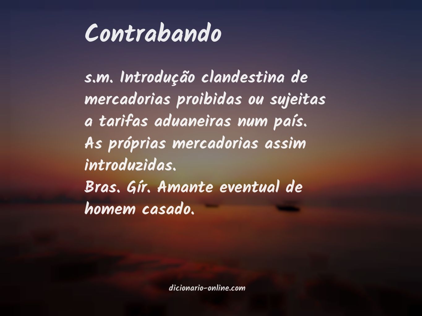 Significado de contrabando