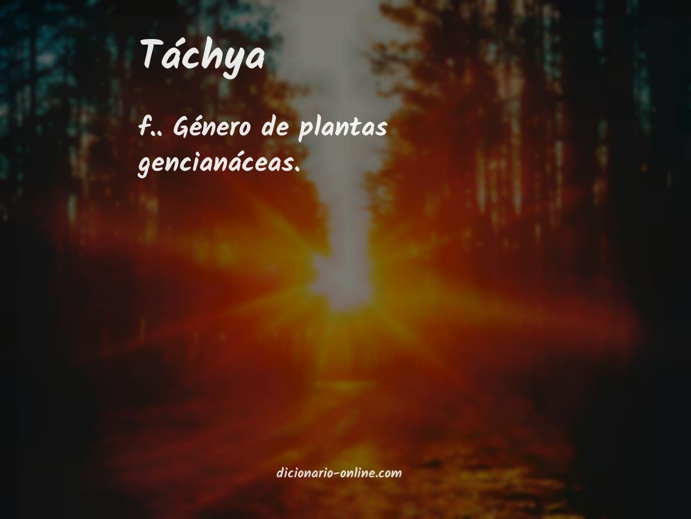 Significado de táchya