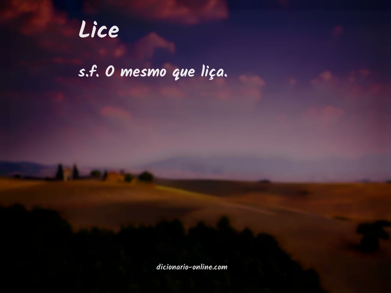 Significado de lice