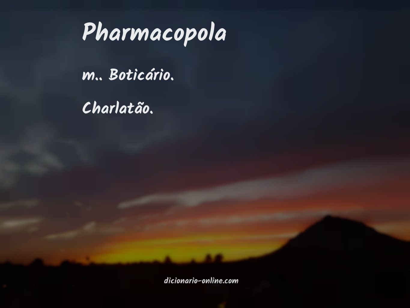 Significado de pharmacopola