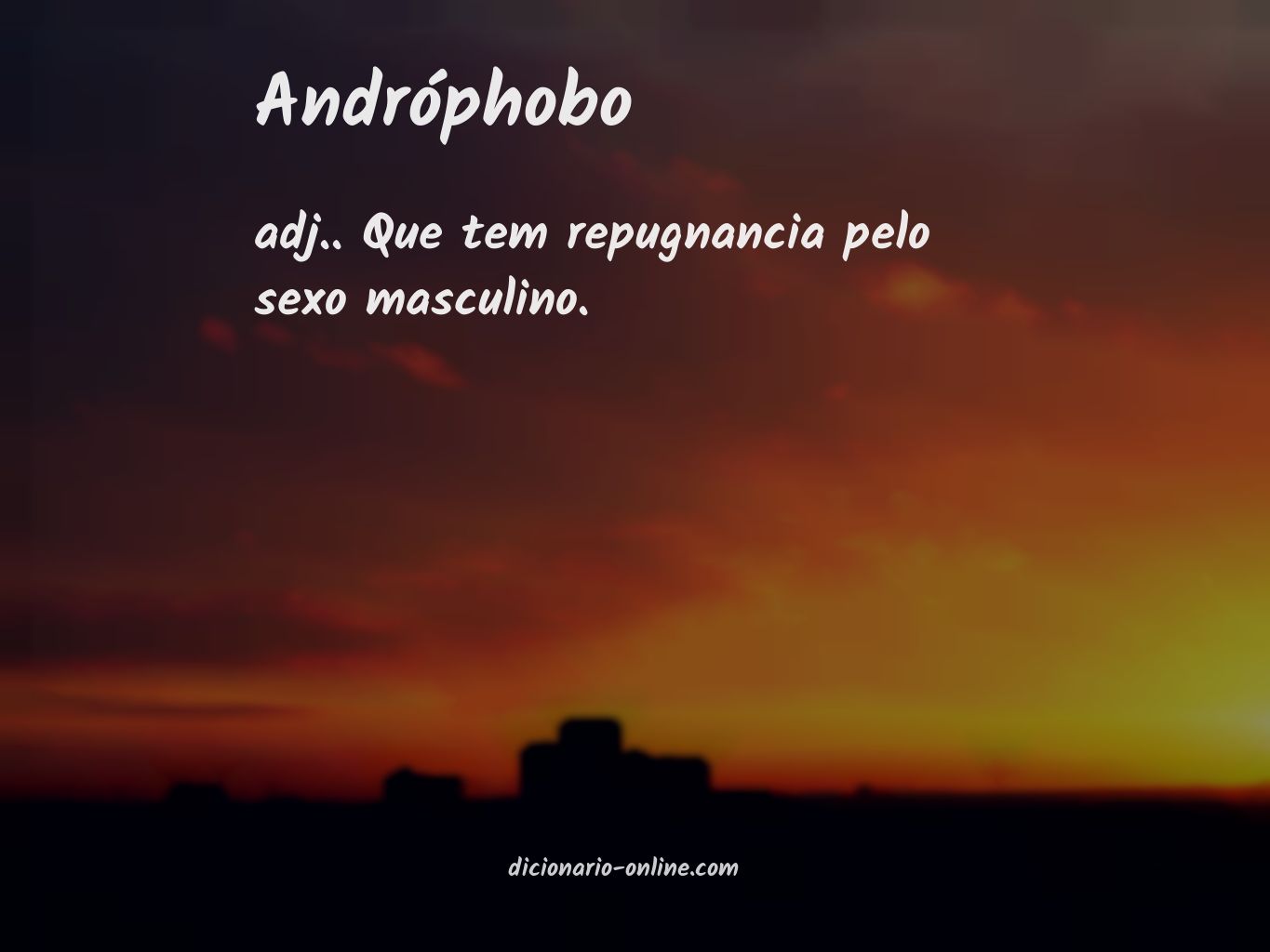 Significado de andróphobo