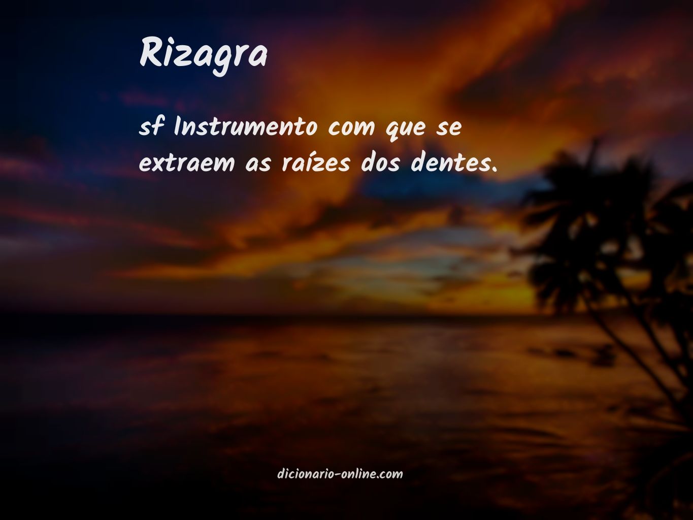 Significado de rizagra