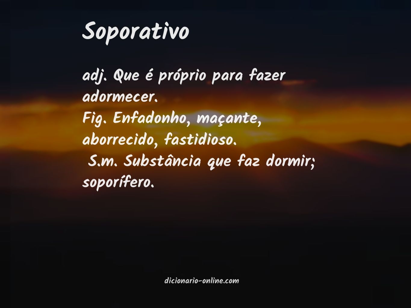 Significado de soporativo