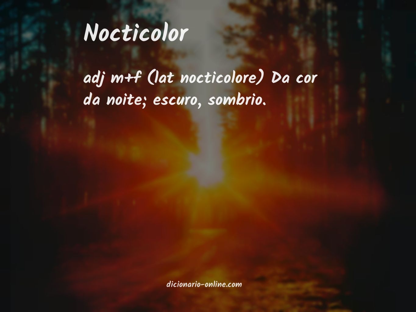 Significado de nocticolor