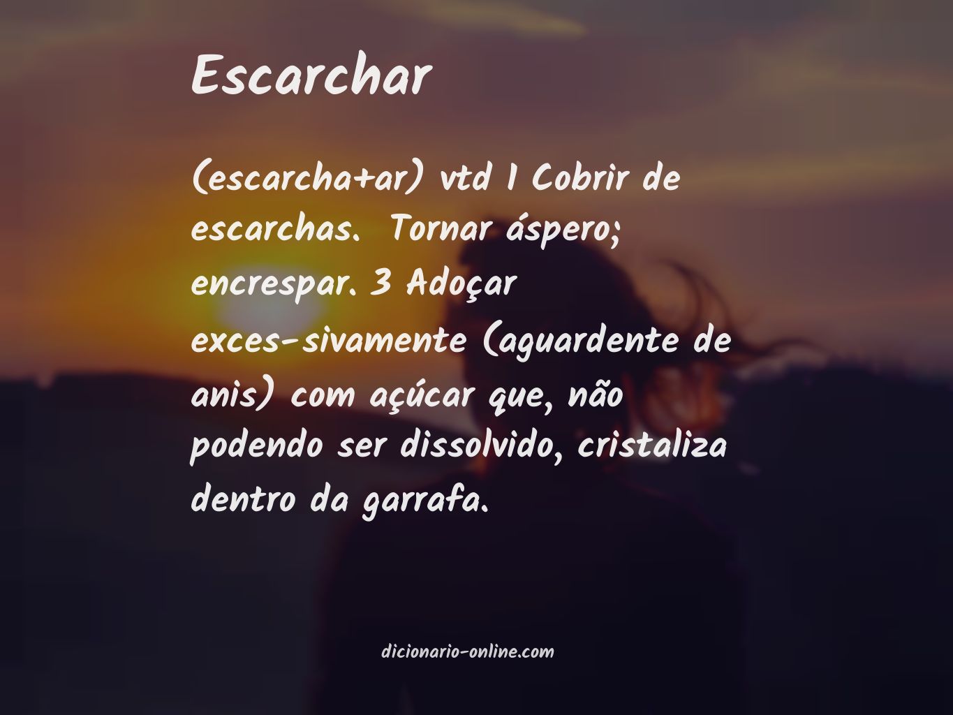 Significado de escarchar