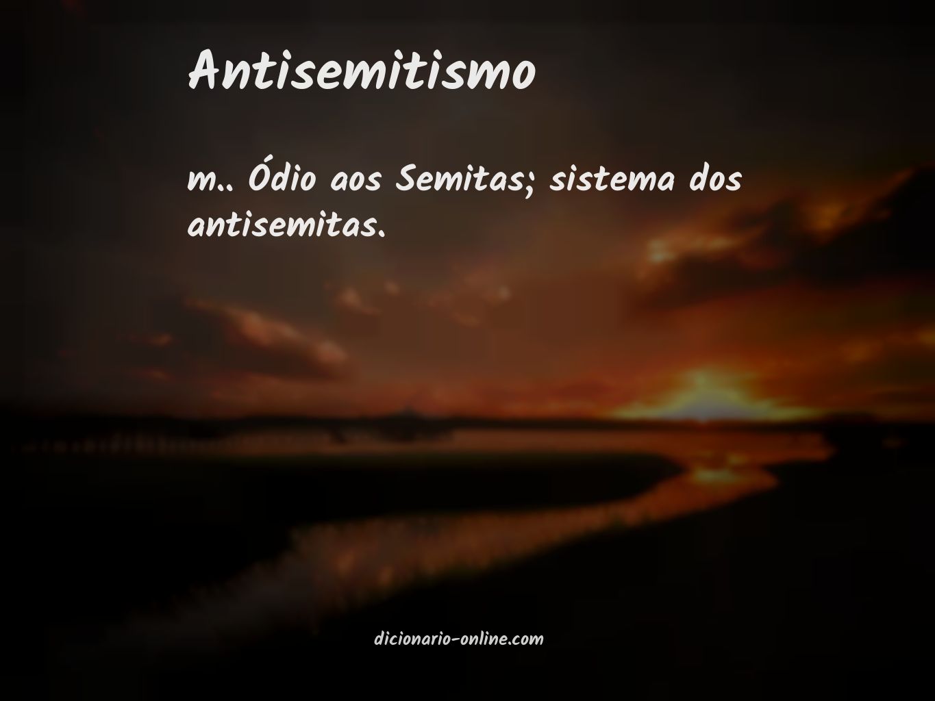 Significado de antisemitismo