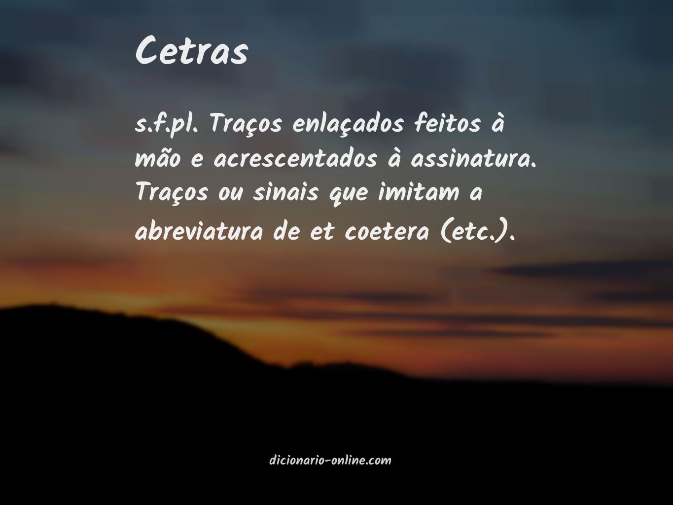 Significado de cetras