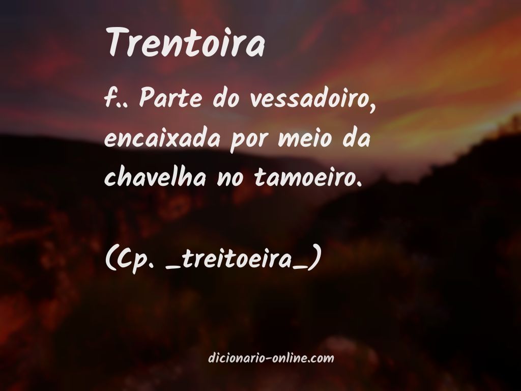 Significado de trentoira