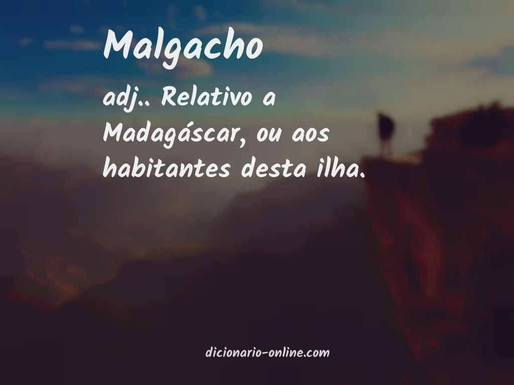 Significado de malgacho