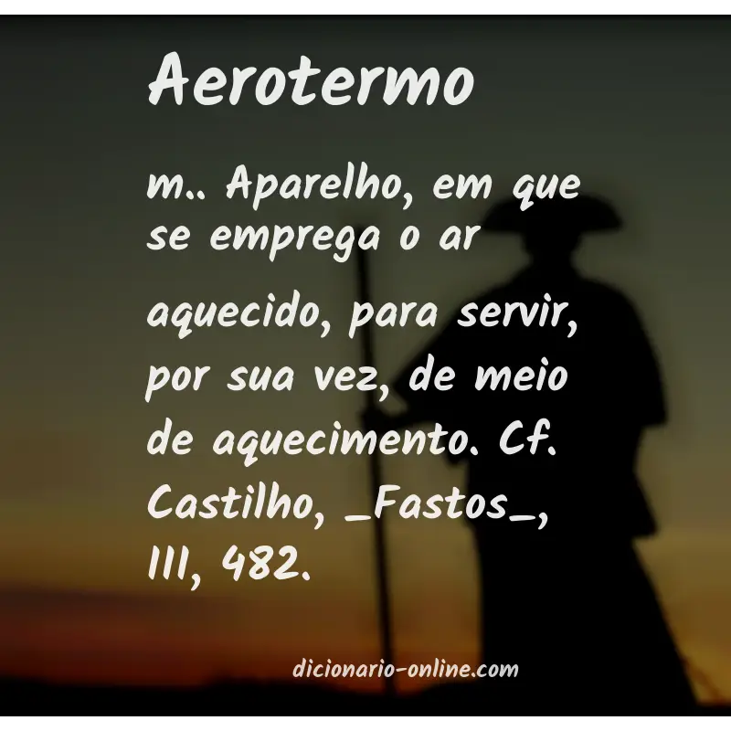 Significado de aerotermo