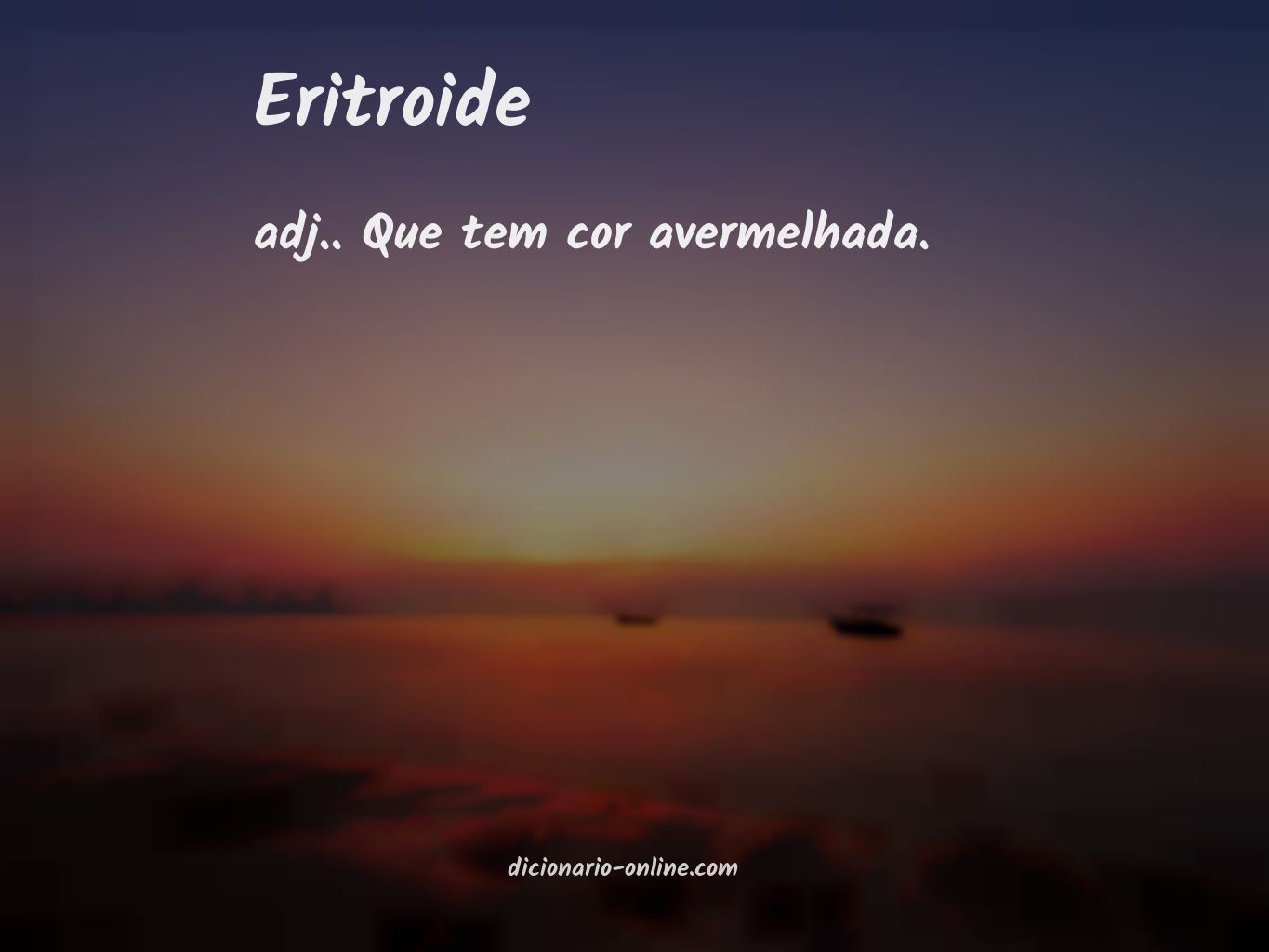 Significado de eritroide