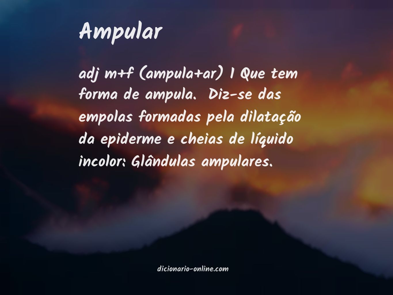 Significado de ampular