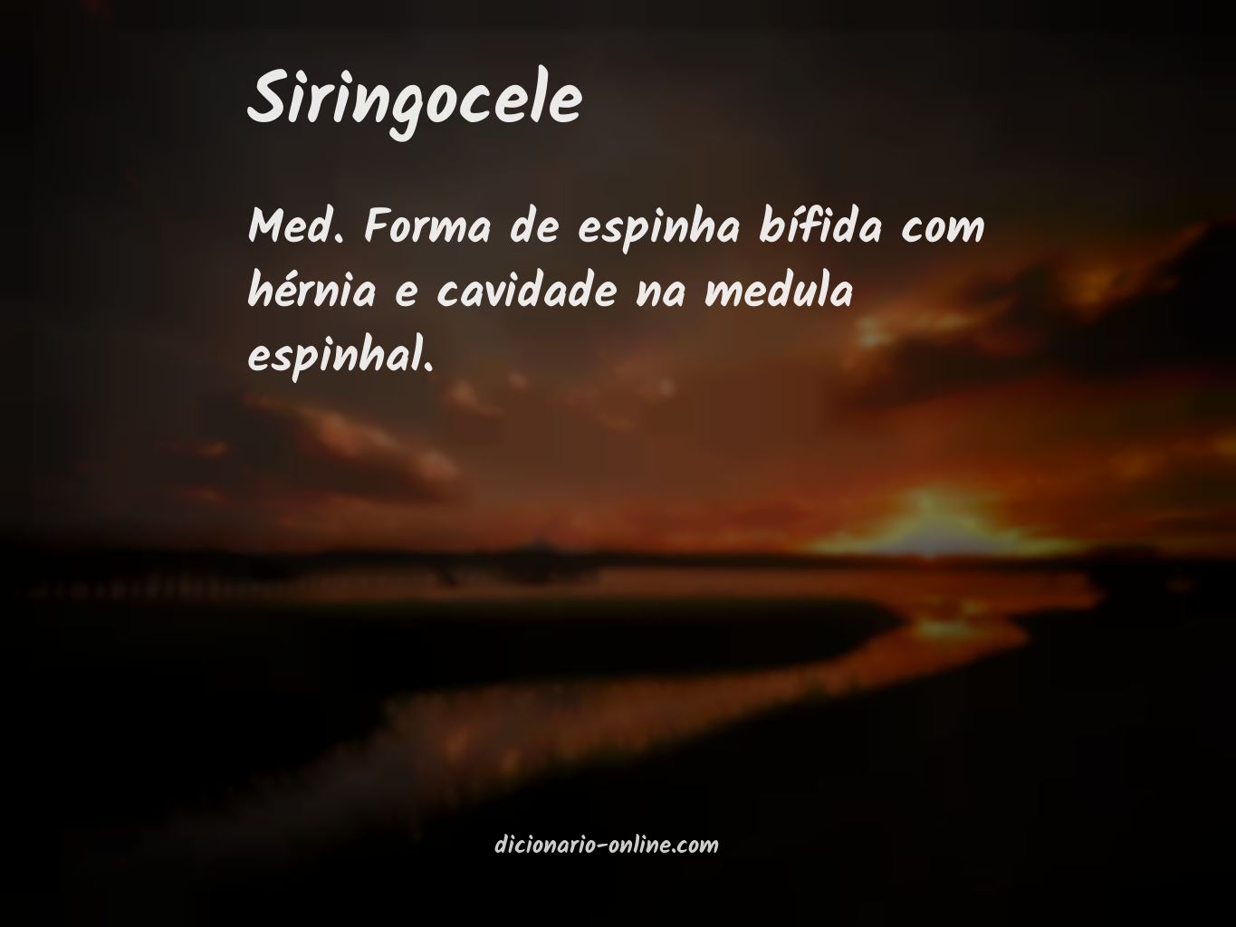 Significado de siringocele