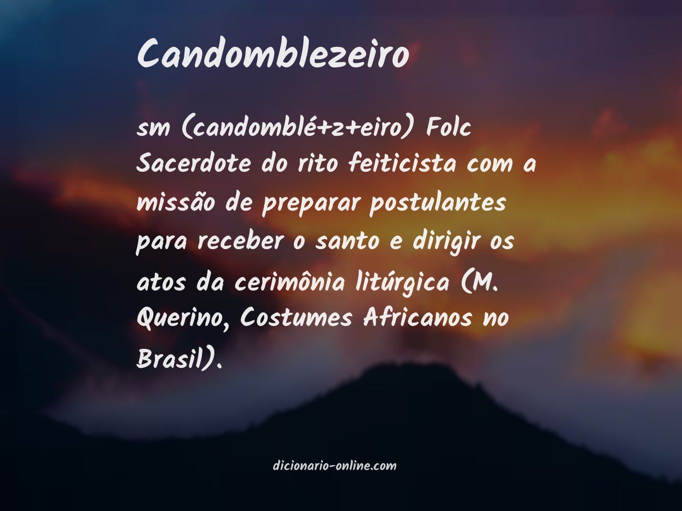 Significado de candomblezeiro