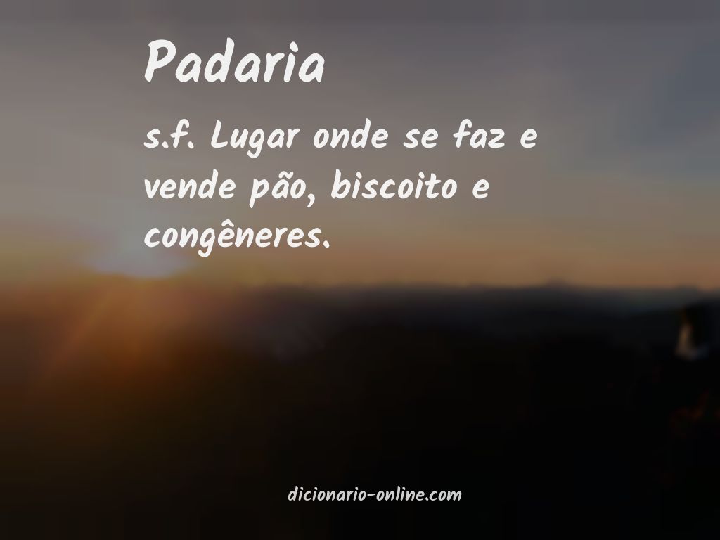 Significado de padaria