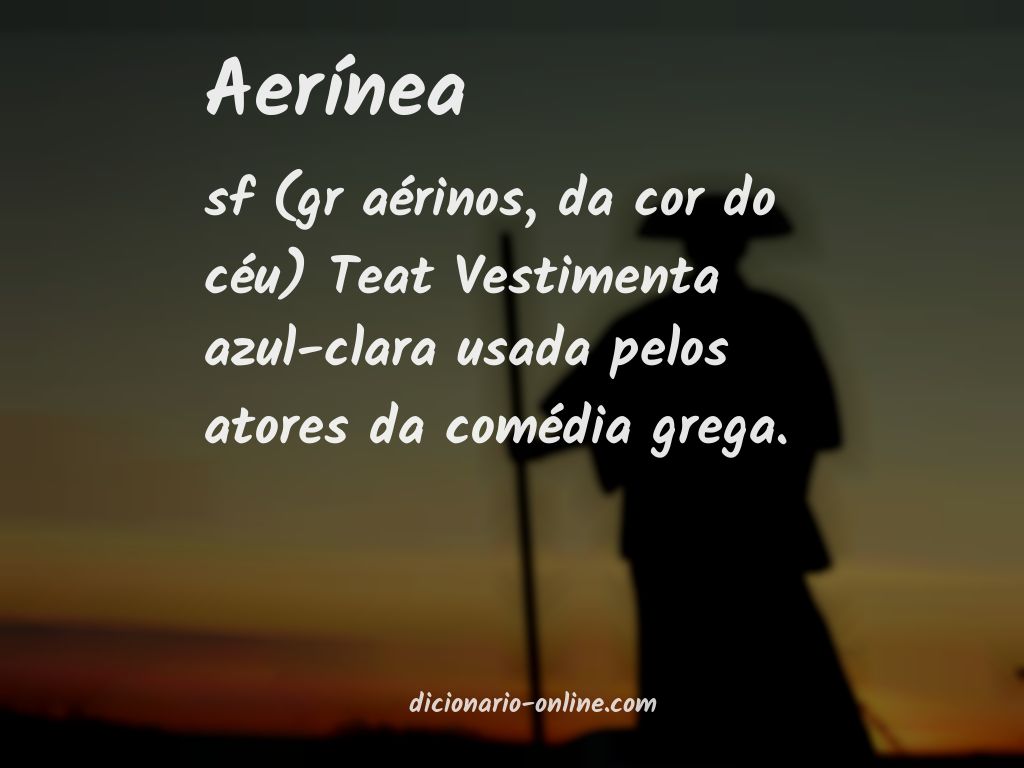 Significado de aerínea