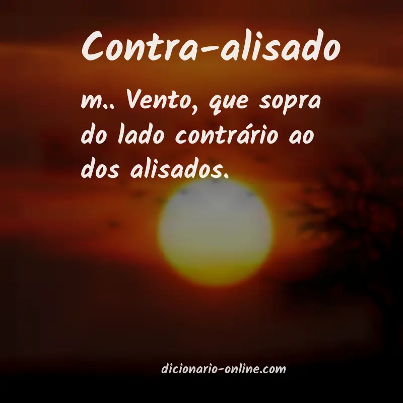 Significado de contra-alisado