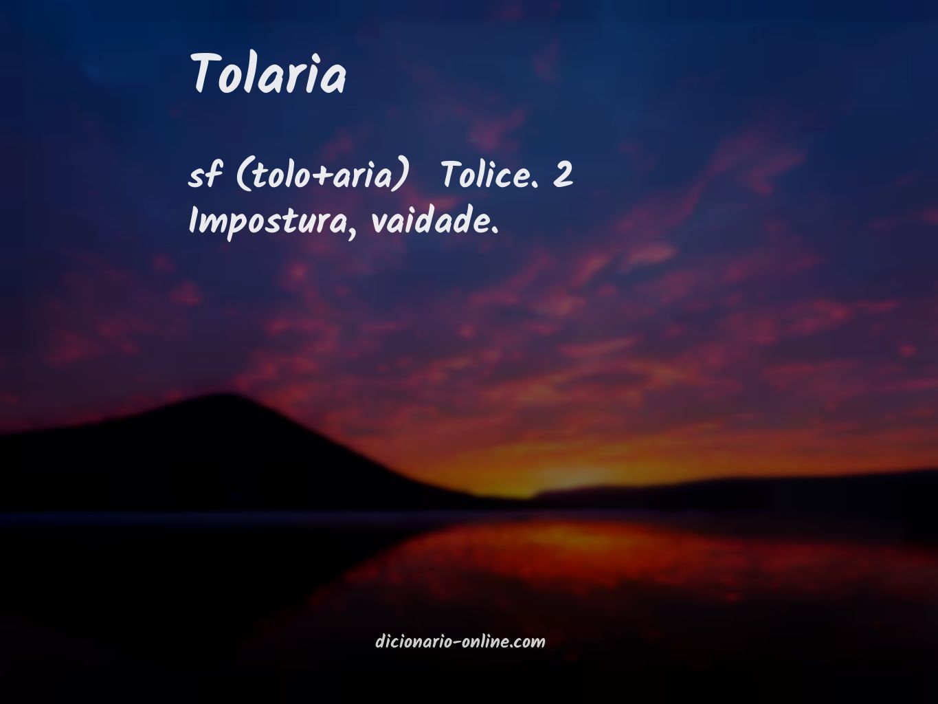 Significado de tolaria