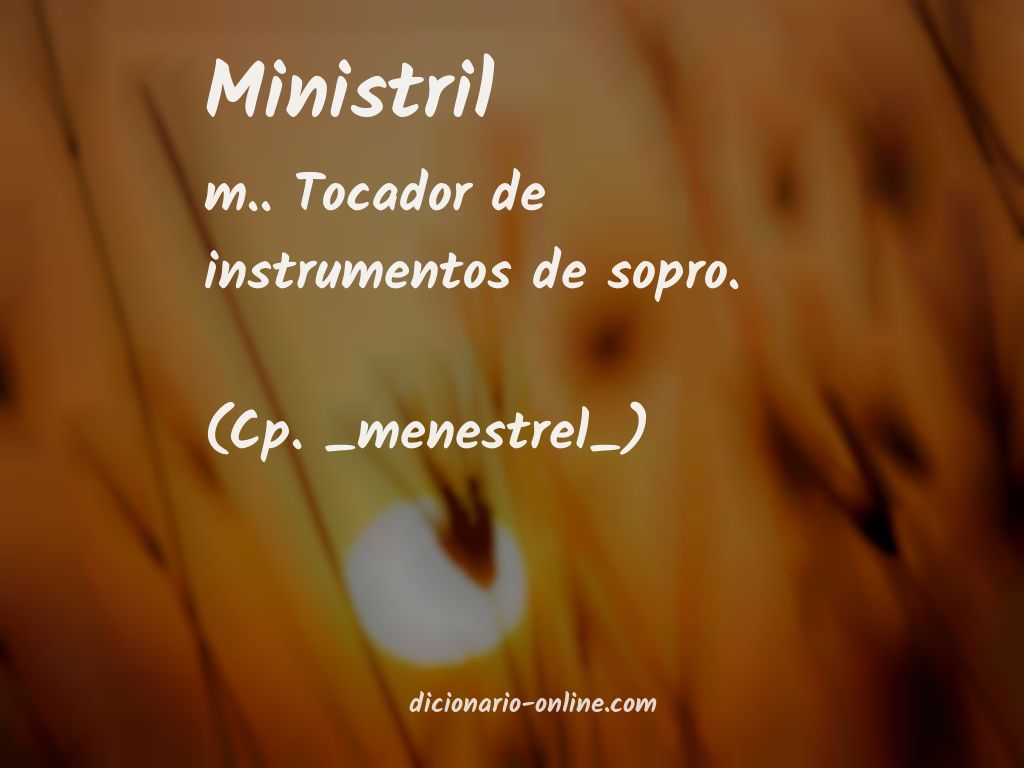 Significado de ministril