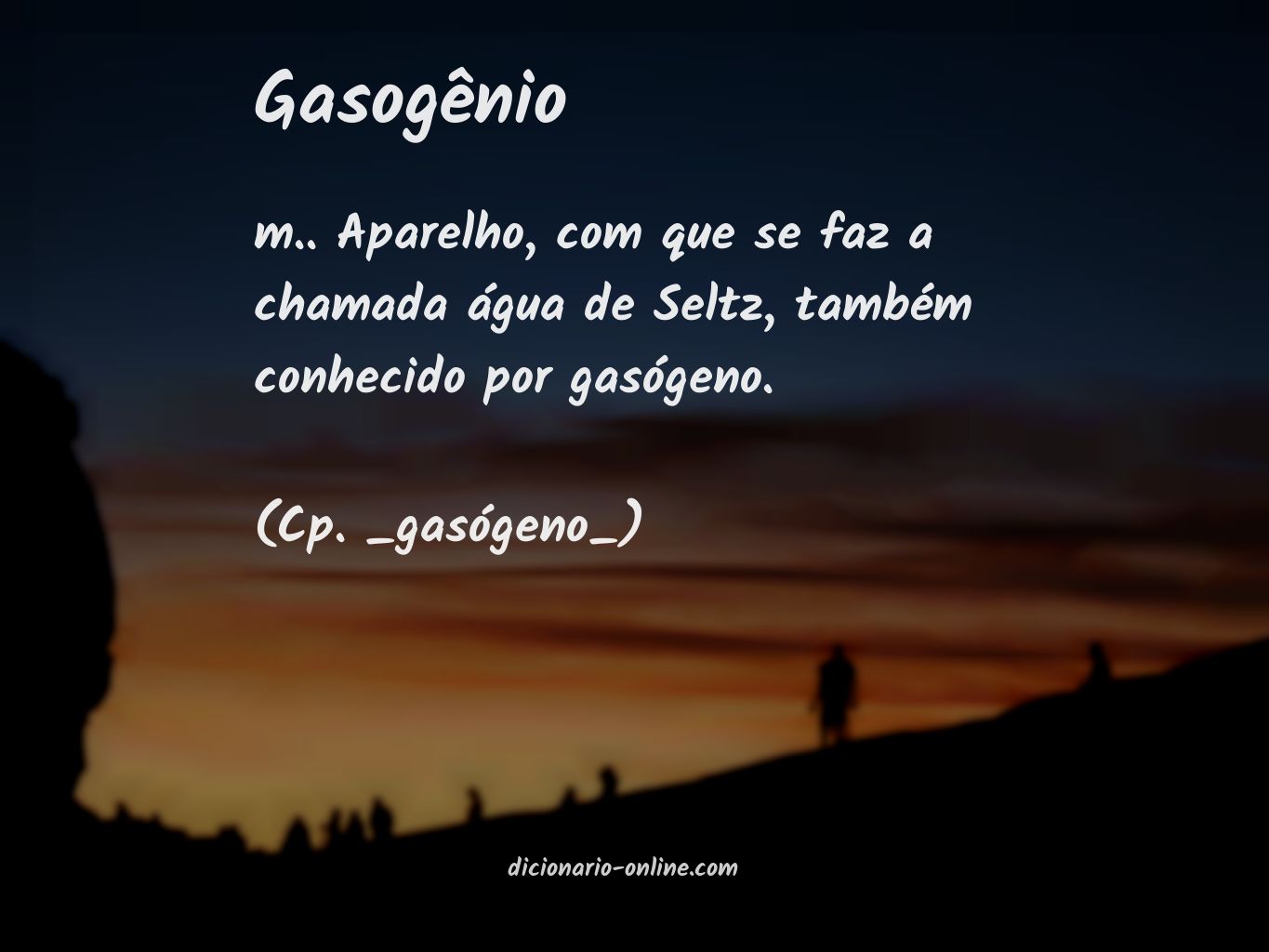 Significado de gasogênio