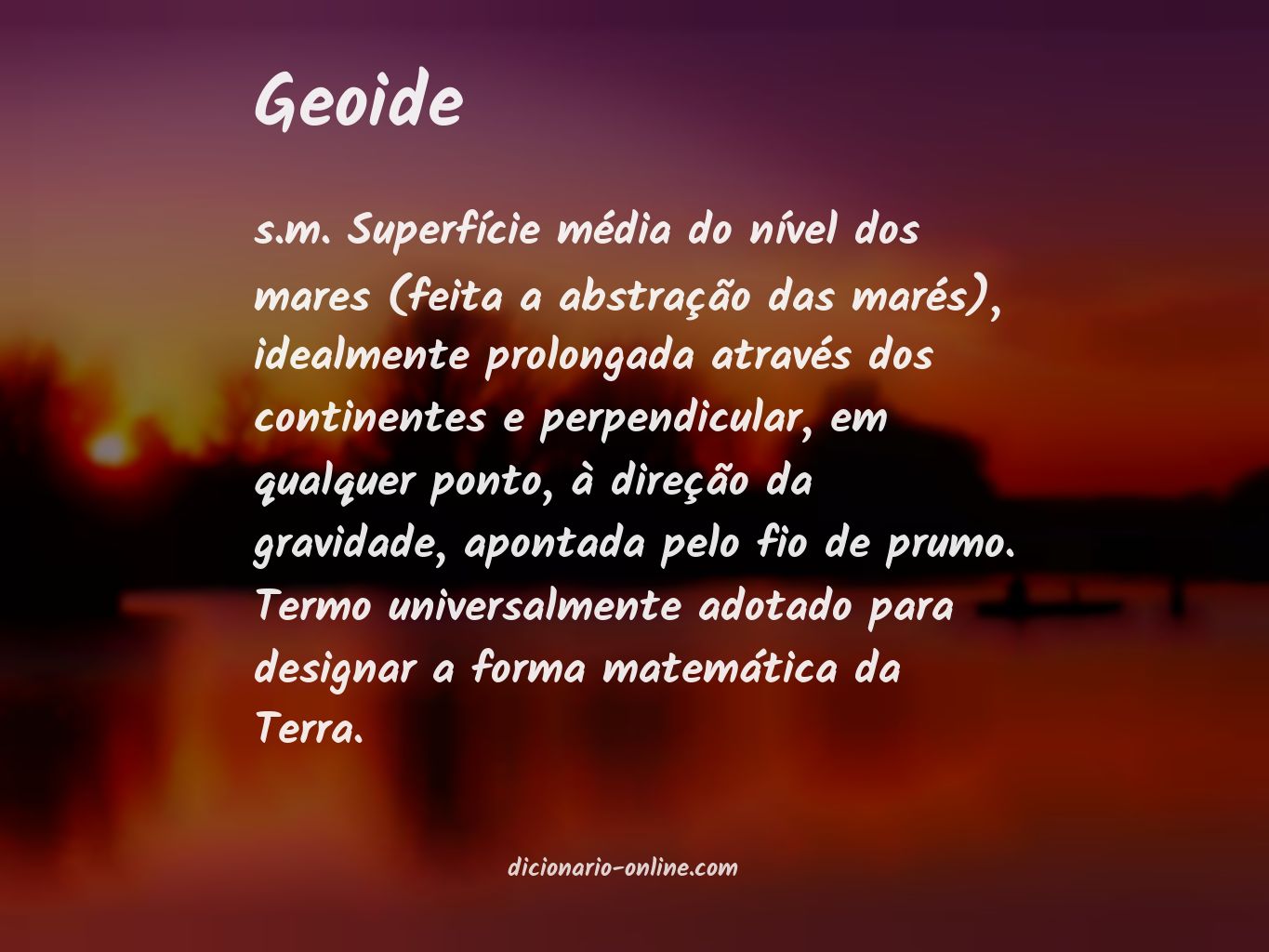 Significado de geoide