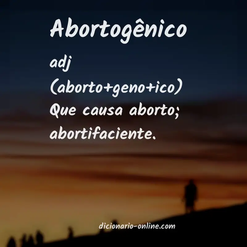 Significado de abortogênico