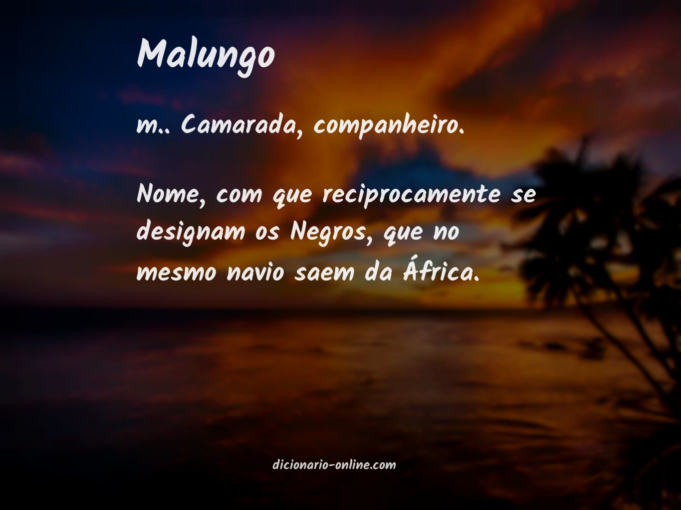 Significado de malungo