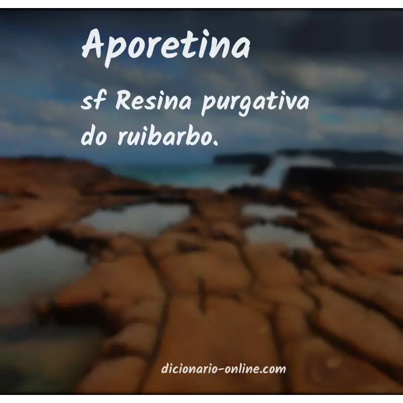 Significado de aporetina