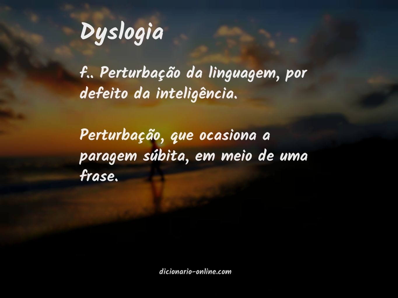 Significado de dyslogia