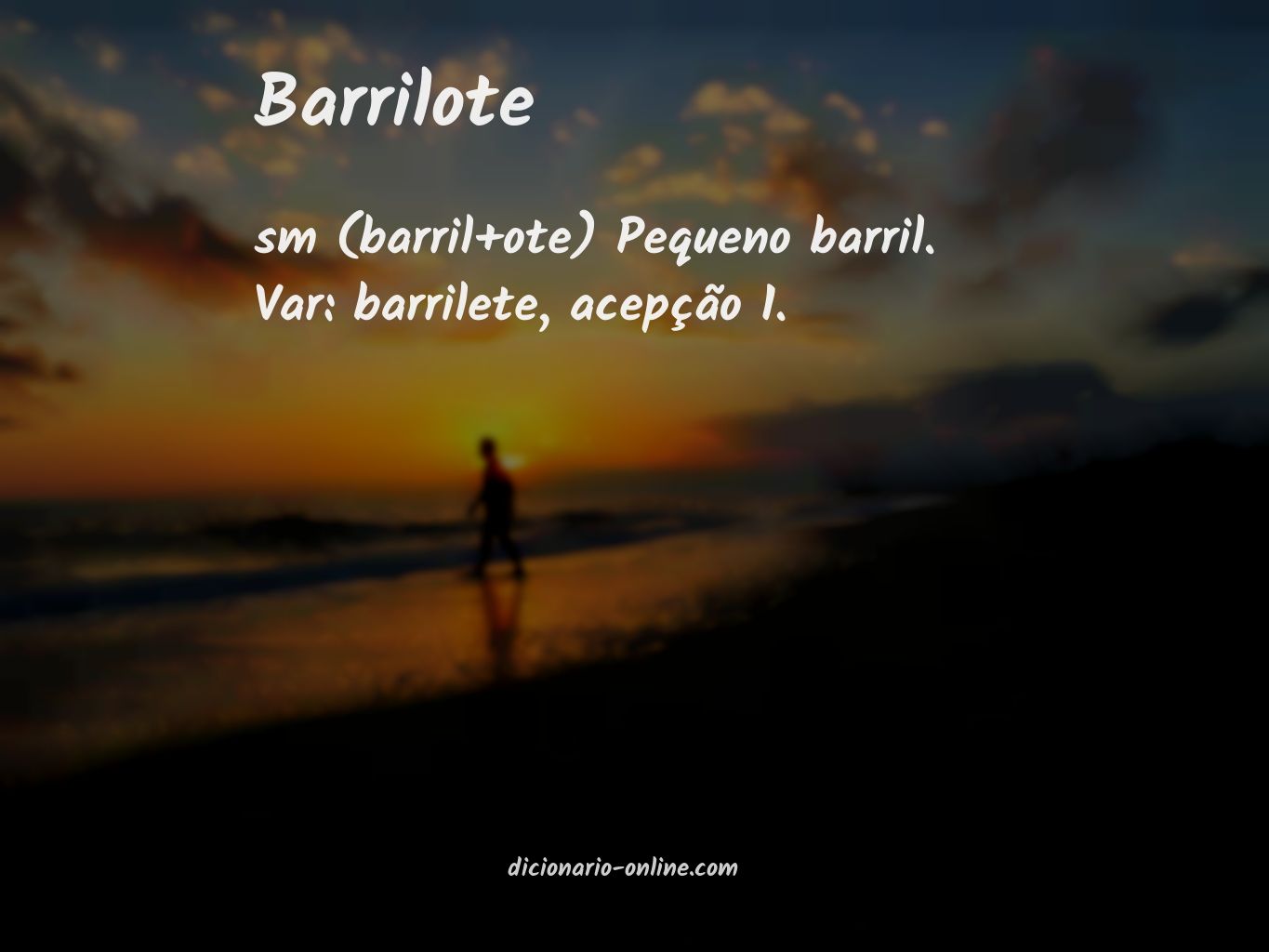 Significado de barrilote