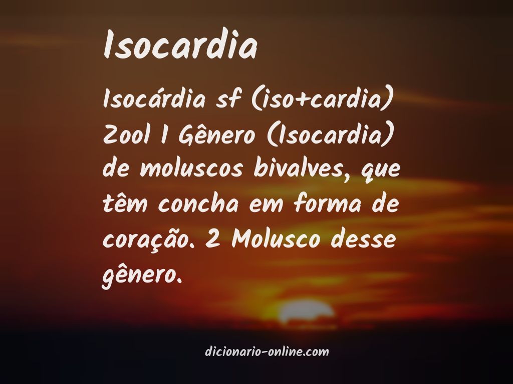 Significado de isocardia