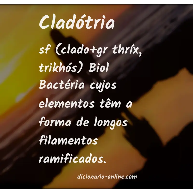 Significado de cladótria