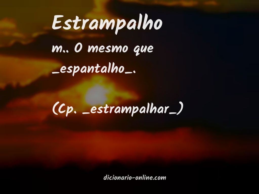 Significado de estrampalho