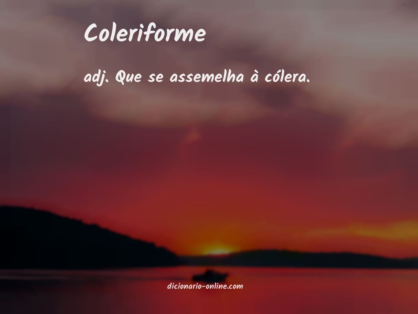 Significado de coleriforme