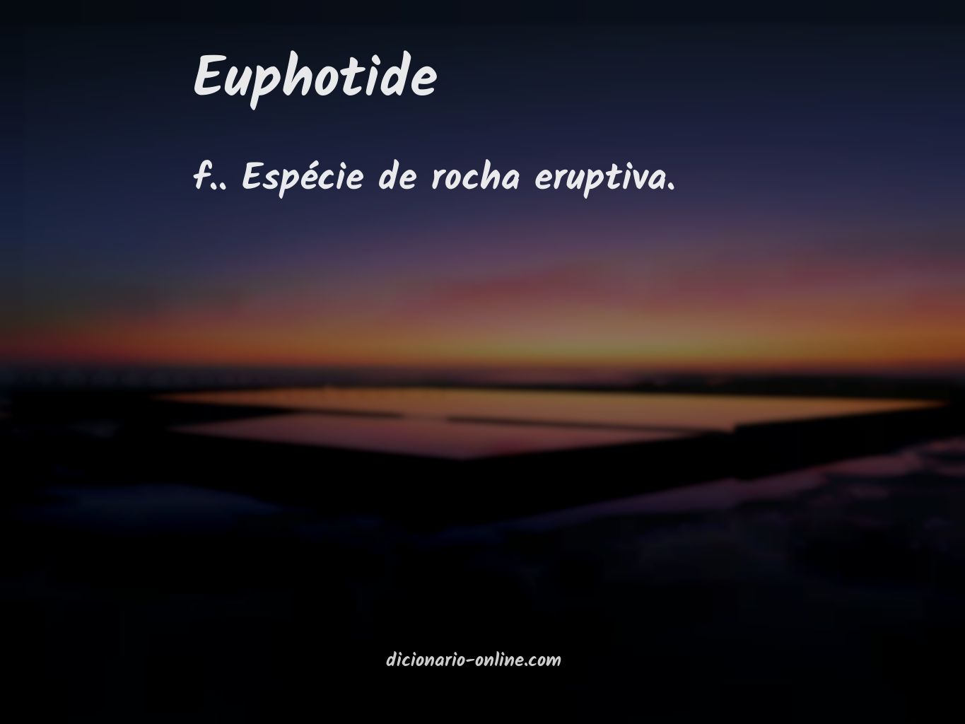 Significado de euphotide
