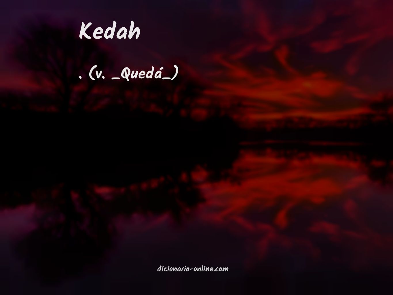 Significado de kedah