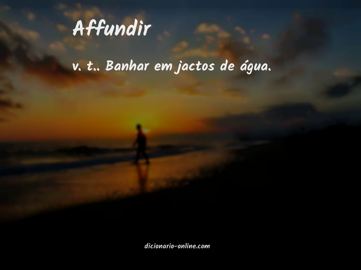 Significado de affundir