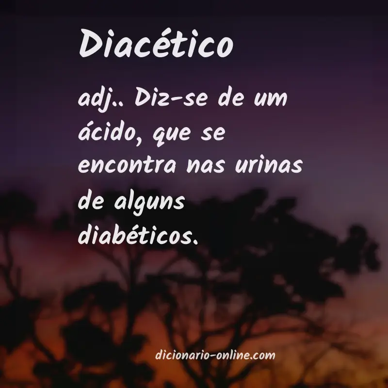 Significado de diacético