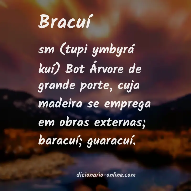 Significado de bracuí